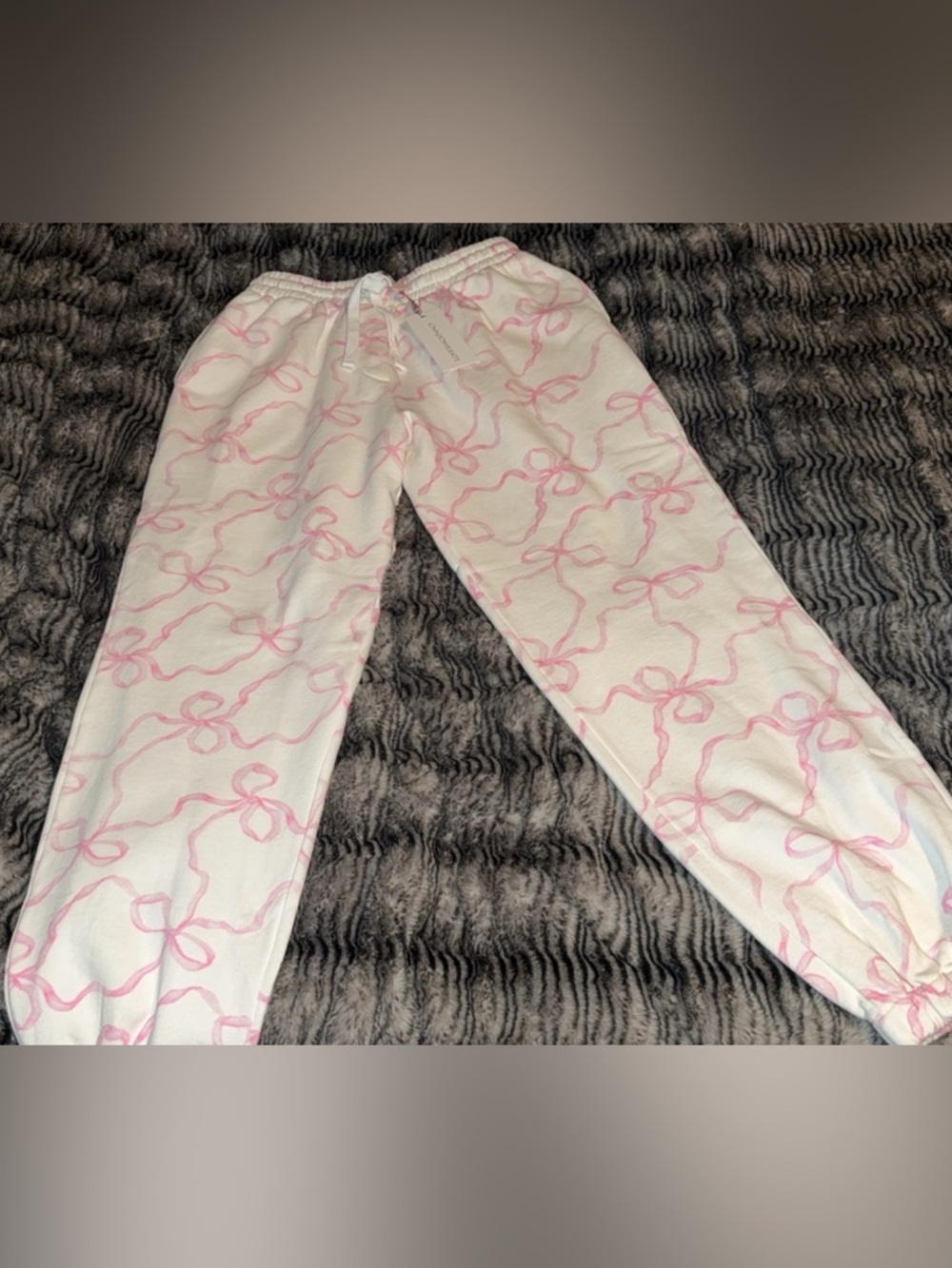 LOVE SHACK FANCY Sweatpants Cropped Hoodie SET Pastry Pink BNWT! XS S - Picture 4 of 5